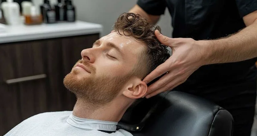 Oil Massage + Hair Wash for men