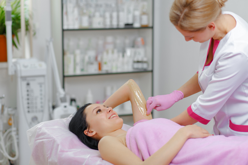 Women waxing & threading